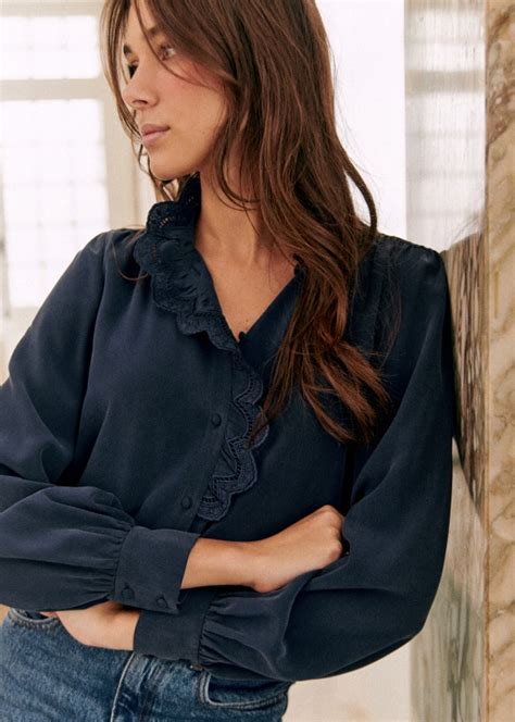 blouse chloe|chloe blouse sezane.